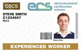 Experienced Worker ECS Card Gold Stripe Temporary